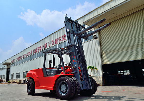 3000mm FD100 مناولة المواد 10t ديزل رافعة شوكية