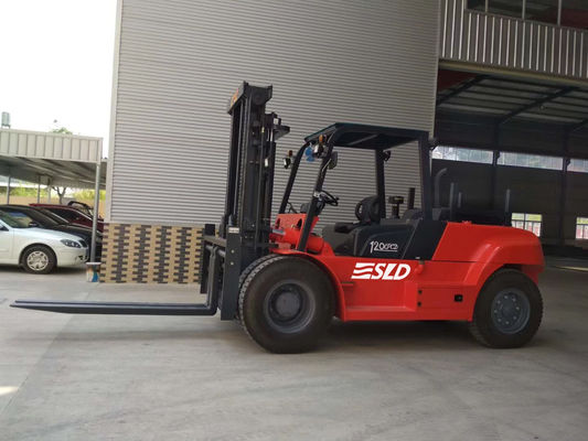FD120 3000mm ماست يرفع 12000kgs 12 طن ثقيل شوكة رفع شاحنة