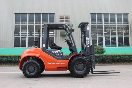موازنة 4WD 4X4 2.5 طن 3000 مم رافعة شوكية للأراضي الوعرة