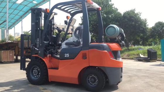 FY25 3000mm ماست رفع مزدوج وقود بنزين رافعة شوكية 2.5 طن