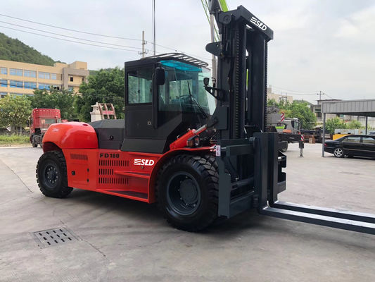 3.5m ماست 36000 رطل 18 طن FD180 آلة رافعة شوكية ثقيلة