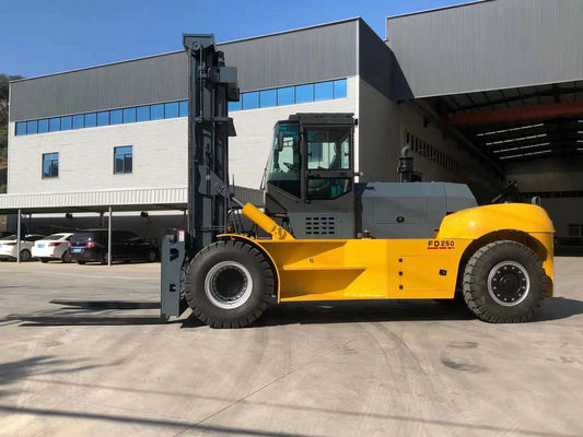 Weichai Engine Heavy Lift Forklift حاوية مناولة برتقالي أحمر أصفر اللون