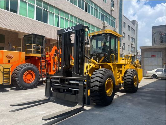 صندوق نوع الإطار 20T تحميل رافعة شوكية للطرق الوعرة